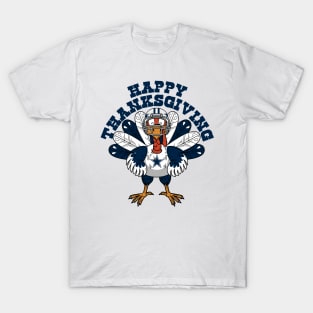 Dallas Cowboys Turkey Happy Thanksgiving T-Shirt